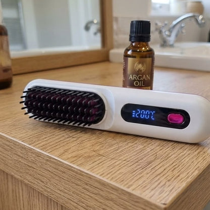 mini spazzola termica ricaricabile